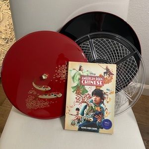 “American Born Chinese” Three-piece serving tray w/lid and graphic novel
